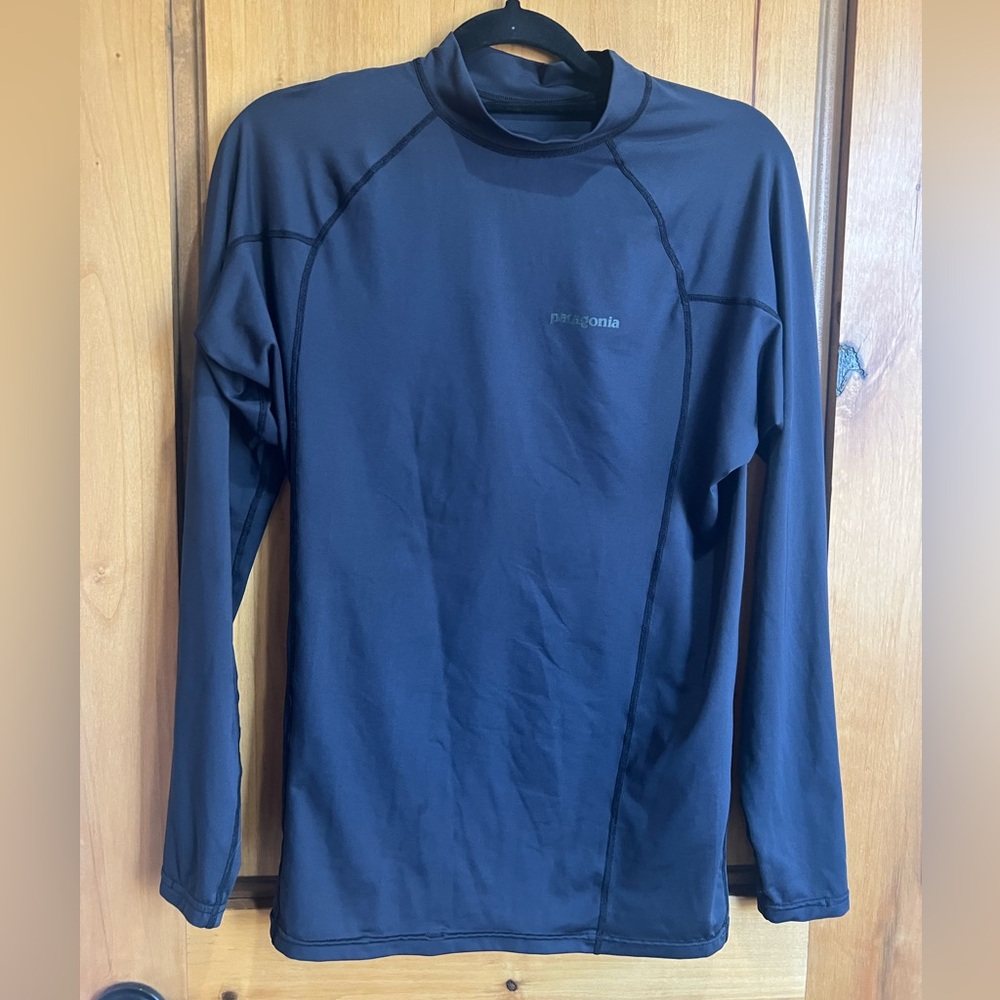 Men’s Patagonia Black Long Sleeve RO Top Rash Guard Large